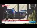 Police officer shot in DeKalb County barricaded suspect situation underway