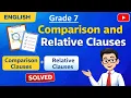Comparison and Relative Clauses Grammar Grade7