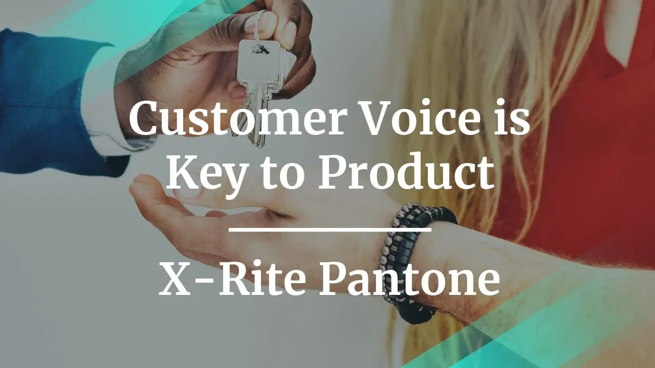 Customer Voice is Key to Product by X-Rite Pantone Strategy Director - YouTube thumbnail
