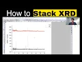 How to plot Multiple XRD data using origin how to stack multiple XRDs
