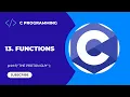 13 Functions C Programming For Beginners