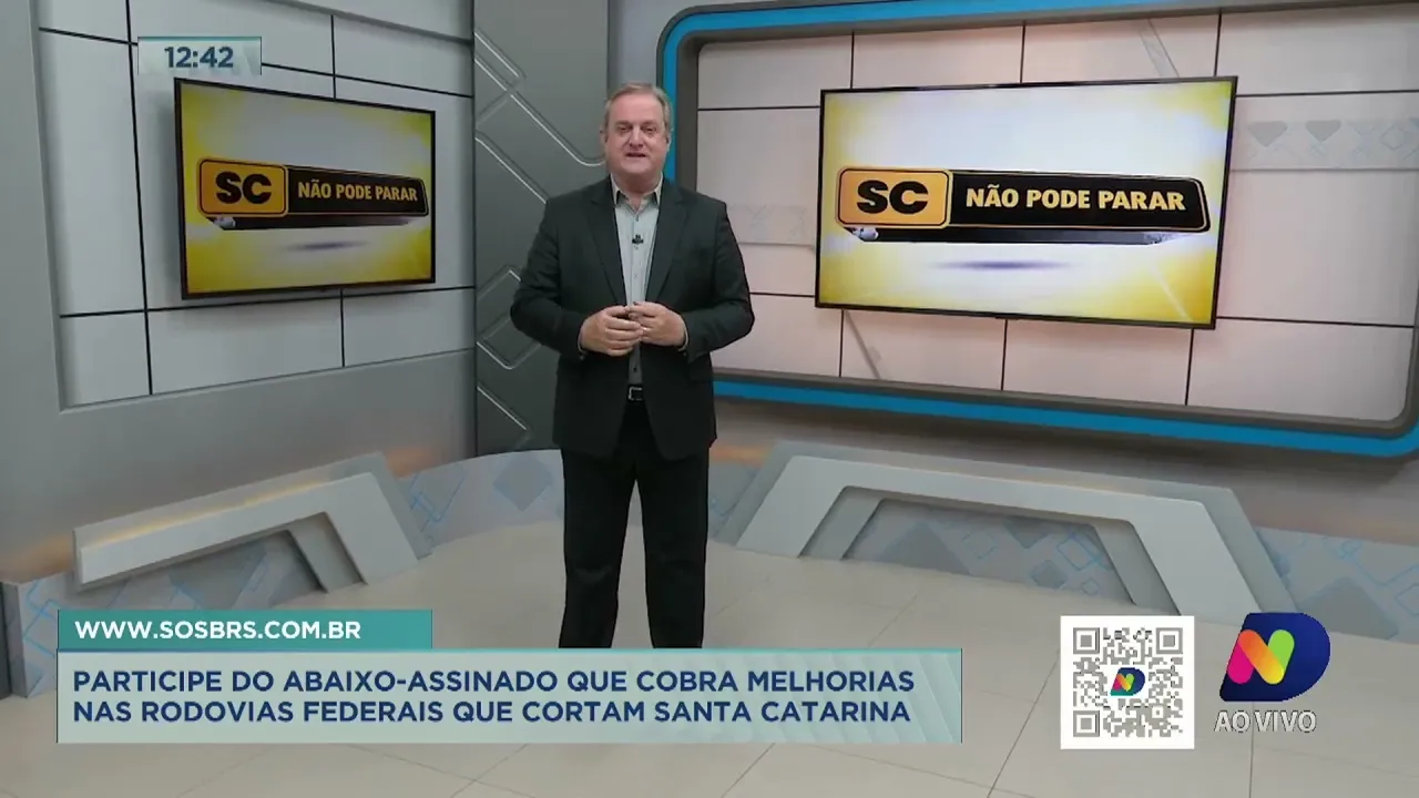 Abaixo-assinado visa cobrar melhorias nas rodovias federais em Santa Catarina