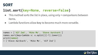 How to Use Python Lambda With the Sort Method
