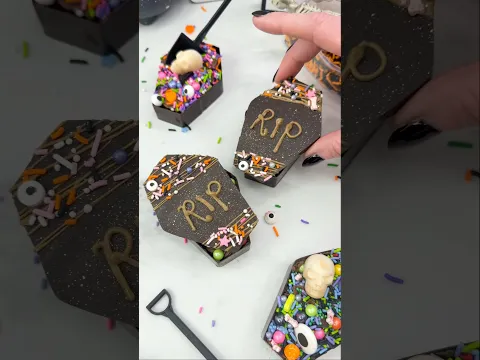 Chocolate Coffins β°οΈπ # #cakedbyrach #halloween #shorts