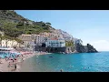 Sorrento to Amalfi Navigation to the ferry ferry ride and arrival in Amalfi