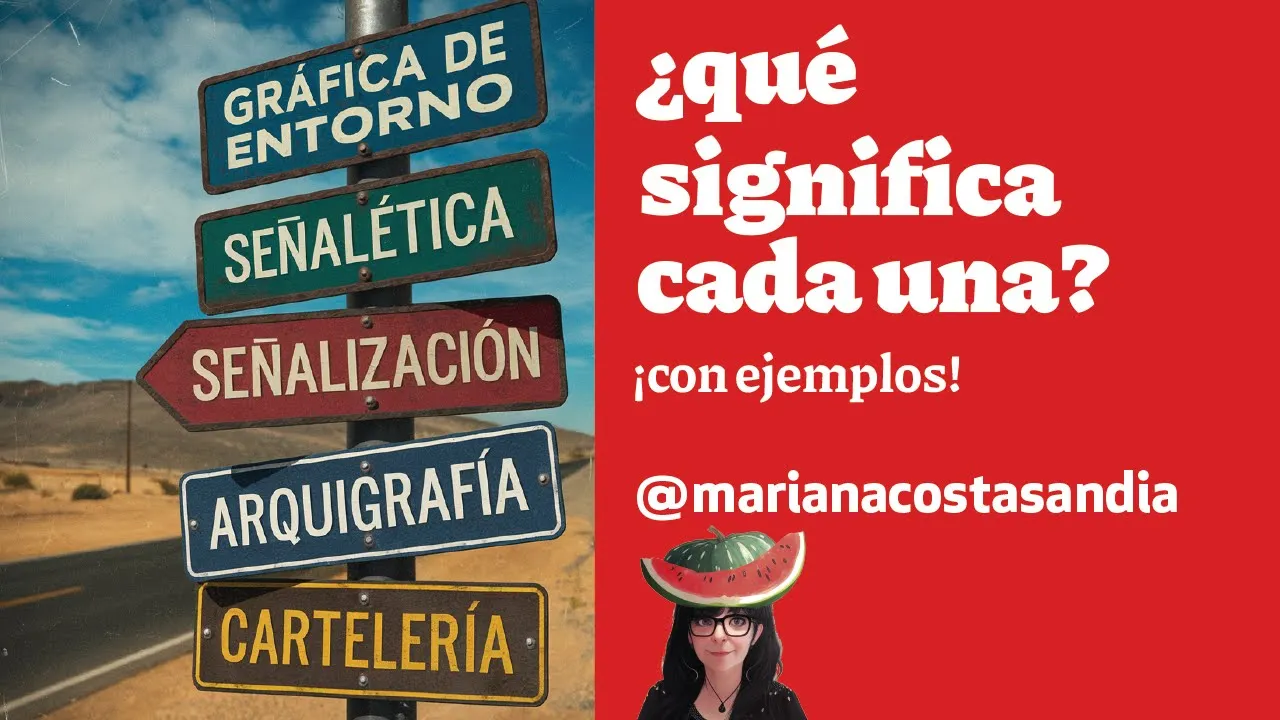 ¿Qué diferencias hay?🍉 DISEÑO de entorno/ Señalización/ Señalética/ Arquigrafía y Cartelería