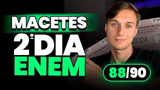 ✅ TODOS os MEUS MACETES para GABARITAR o 2º DIA do ENEM (Matemática e Natureza)