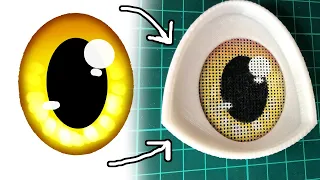 How to print fursuit eyes on buckram mesh with a home printer