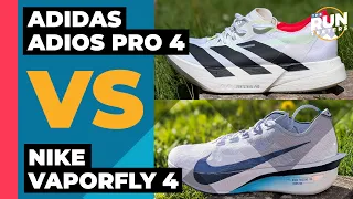 Adidas Adios Pro 4 Vs Nike Vaporfly 4 We put both carbon plate race shoes to the test