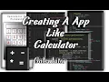 Creating A App Like Calculator With HTML CSS JavaScript In Spck Code Editor