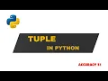 Tuple Data Type in Python Python Tuples for Beginners Python Tutorial in Hindi