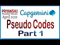 Capgemini Pseudocode Preparation 2021 Capgemini Previous Year Pseudocode