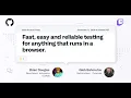 Test anything that runs in the browser with Cypress and GitHub Actions