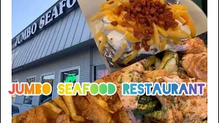 Eating dinner JUMBO SEAFOOD RESTAURANT North Tyler Texas
