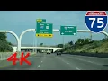 Interstate 75 Toledo OH to Monroe MI northbound 4K