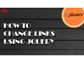 JQUERY How to change links in HTML page