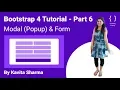 Bootstrap Modal Form - Bootstrap 4 Tutorial in Hindi Part