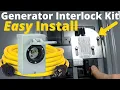 Home Generator Interlock Kit Installation - EASY and Cheap