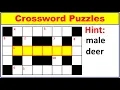 Crossword Puzzles-50 Can you solve crossword using hint Beginners crossword puzzle