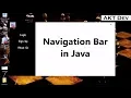 Java Navigation Bar