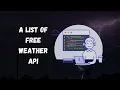 Free Weather API