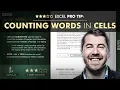 EXCEL PRO TIP Counting Words with LEN SUBSTITUTE