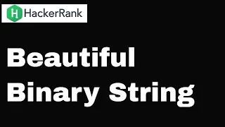 Hackerrank Beautiful Binary String