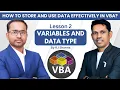 VBA Variables and Data Types What You Need to Know to Write Better Macros