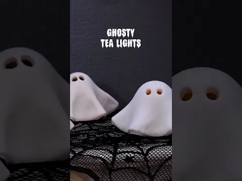 Hauntingly adorable ghost tea lights! 👻🕯️