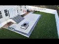 Raised paver patio timelapse