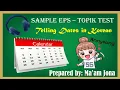 Lagu SAMPLE EPS -TOPIK TEST TELLING DATES IN KOREAN LANGUAGE
