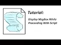 VBS Display MsgBox While Proceeding With Script Progress Message