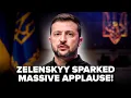 Standing ovation for Zelenskyy! His SPEECH after meeting Witkoff