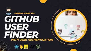Github User Finder with User Authentication React js Firebase Tailwind css Node js