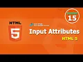Learn Various HTML Input Attributes To Design HTML Form Session 15 Tutor Pratik