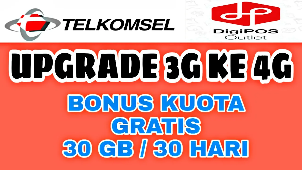 Cara Upgrade Kartu 3G ke 4G !! dengan Aplikasi Digipos ???....