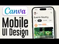 Mobile UI Design with Canva Step by Step Canva Tutorial For Beginners