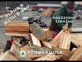 Alpha 6 Log Splitter Splitting with the 6 Way Wedge