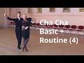Download Lagu Cha Cha Basic + Routine 4 | Open Hip Twist Spiral, Alemana, Open Basic