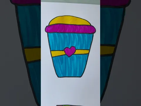 Drawing and coloring fun 2 #art #artandcraft #painting #satisfying #shorts