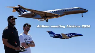Flying giant scale RC planes at the Airliner Meeting Airshow 2026