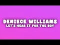 Deniece Williams - Let's Hear It for the Boy (Lyrics)