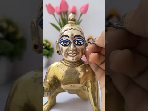 Laddu gopal makeover π#diy #youtubeshorts #krishna #shringar #shorts