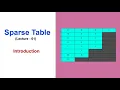 Sparse Table Lecture 01 Introduction