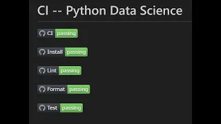 Continuous Integration for Python Data Science -