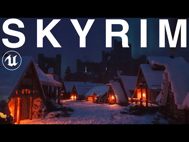 The Real Size of Winterhold: Skyrim in UNREAL ENGINE 5!