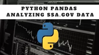 python pandas data analysis tutorial - SSA gov data