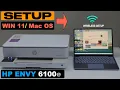 HP Envy 6100e Setup Add In Windows 11 Laptop PC