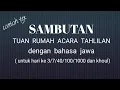 Download Lagu contoh teks...Sambutan tuan rumah!! acara tahlilan\
