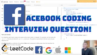 FACEBOOK Coding Question - Clone Graph LeetCode